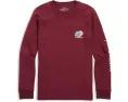 Длинная футболка Vineyard Vines Kids Football Turkey Whale с карманом для детей младшего и старшего возраста