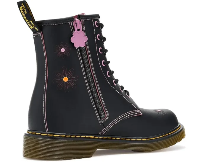 Dr. Martens детские ботинки 1460 Y из гладкой кожи на молнии