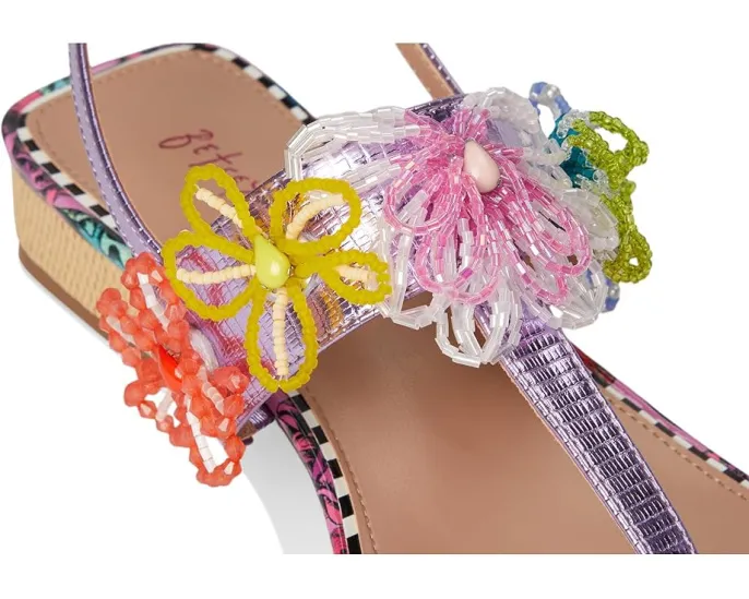 Сандалии Blue by Betsey Johnson Jaydda на каблуке с цветочным декором