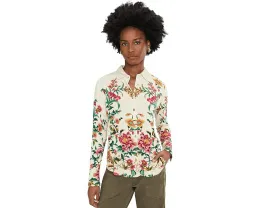 Блуза Johnny Was The Janie Favorite на пуговицах с цветочным принтом