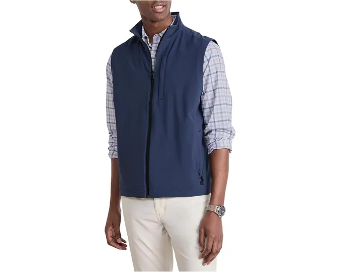 Vineyard Vines Mariner безрукавка из мягкой ткани с карманами на молнии