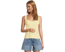 Топ ками Free People Full Bloom с ажурными прорезями и квадратным вырезом