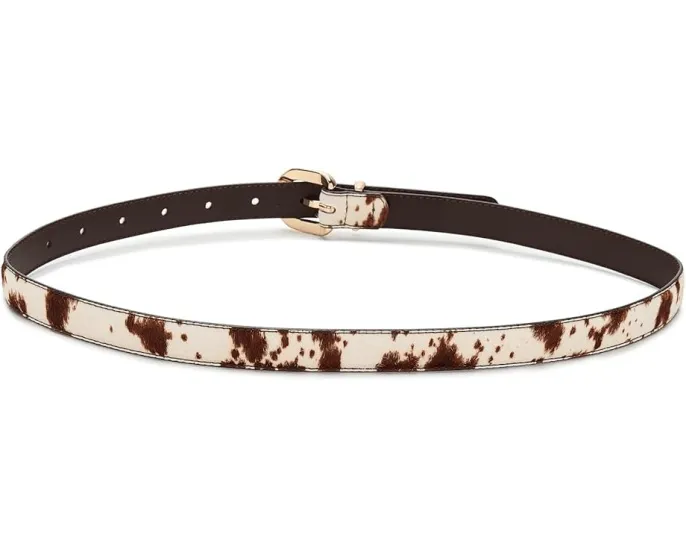 Узкий ремень Madewell Silvia Skinny Round Buckle из кожи с круглой пряжкой