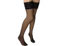 Чулки Wolford Satin Touch 20 Stay-Up с кружевной резинкой и атласным блеском
