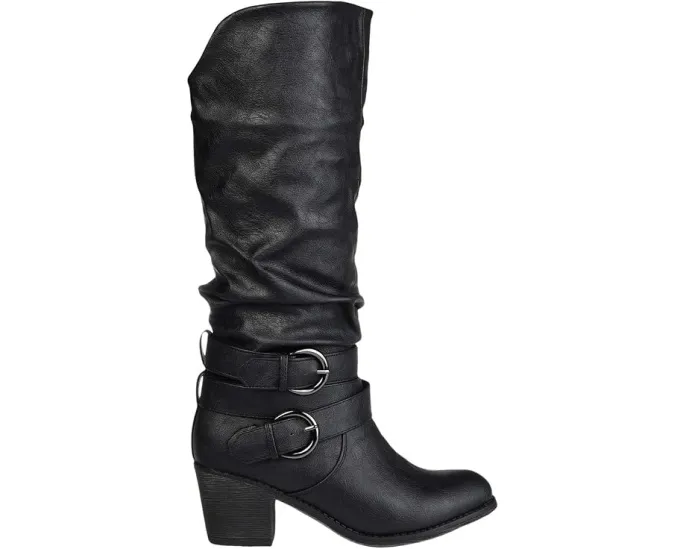 Сапоги Journee Collection Late на широкую икру с заниженным голенищем