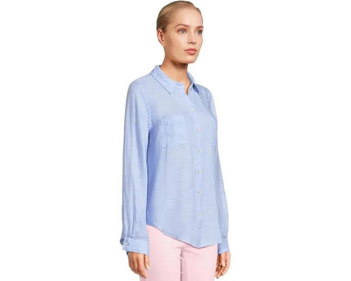 Рубашка Lilly Pulitzer Sea View из льна с длинными рукавами