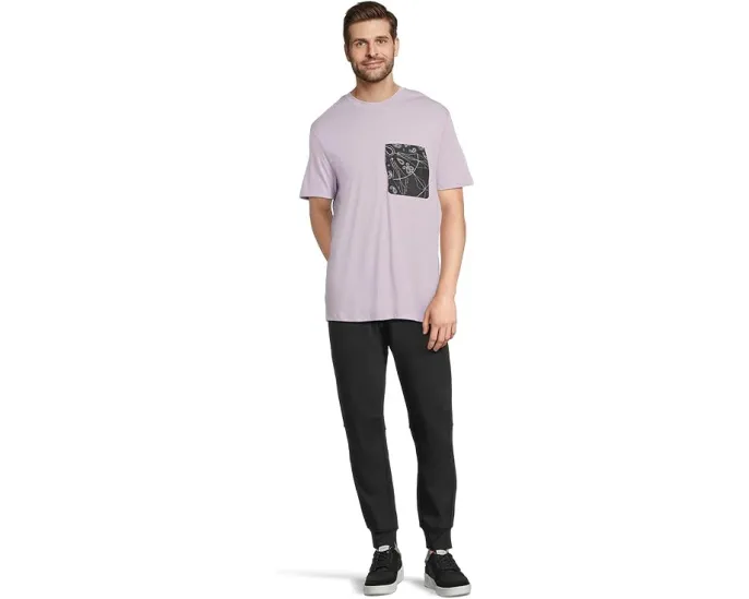 Джоггеры Armani Exchange Milano New York Logo с принтом и французским велюром