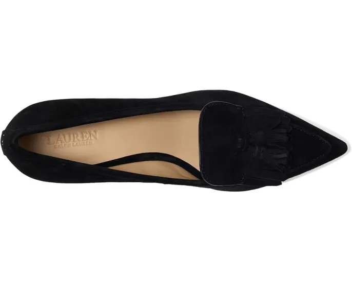 LAUREN Ralph Lauren Лодочки Adrienne из замши с декоративной накладкой