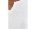 Футболка NIC+ZOE Nzt Elbow Sleeve Notch Tee с рукавом до локтя