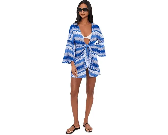 Туника BECCA Santorini с фактурным трикотажем и завязкой спереди