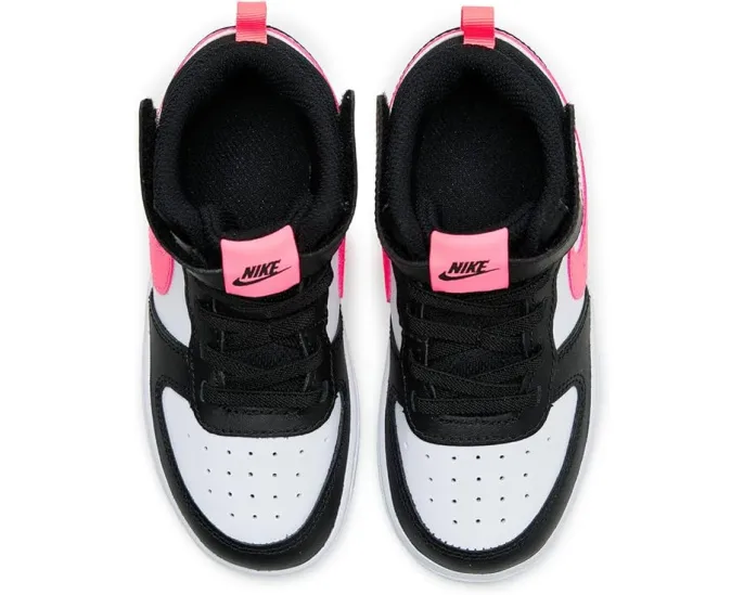 Детские кроссовки Nike Court Borough Mid 2 с застежкой на липучке из кожи