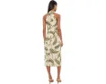 Платье-миди Rope-Print Georgette Halter Lauren Ralph Lauren с принтом канатов