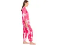 Floria Printed Satin Mandarin Pajama Set