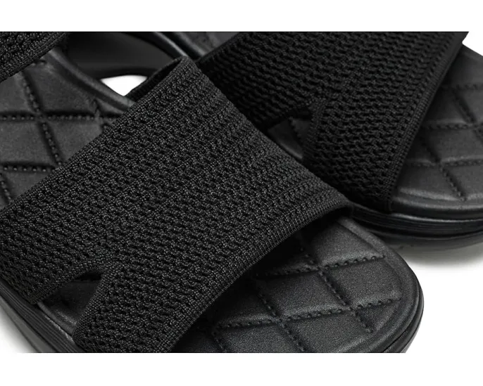 Сандалии SKECHERS GO Walk Arch Fit 2.0 с блестящей пряжей и поддержкой свода стопы