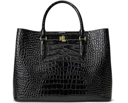Сумка-сатчел Lauren Ralph Lauren Embossed Leather Large Marcy из тисненой кожи