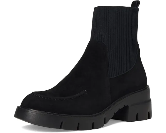 Ботинки Vaneli Nalda из замша с круглым носком и молнией