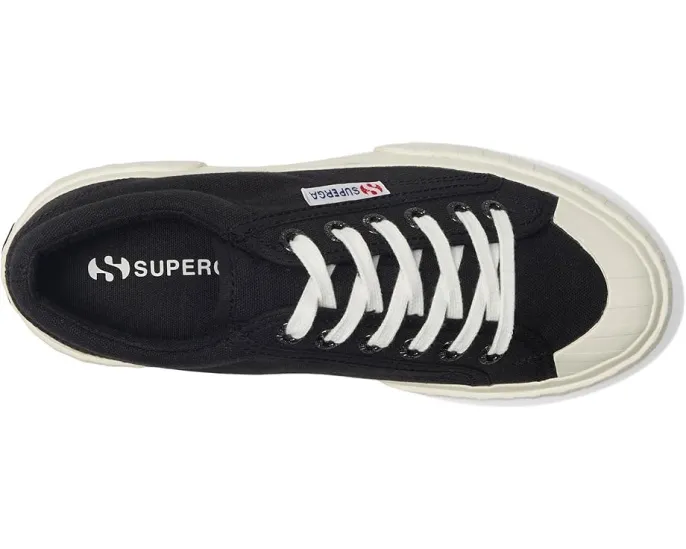 Кроссовки Superga 2631 Stripe Platform на массивной подошве с резиновым носком