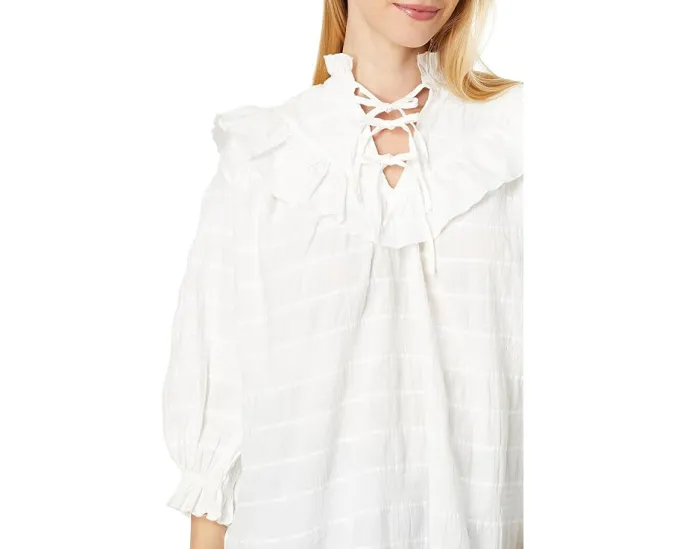 Топ Barbour Kelburn с рюшами на горловине и манжетах