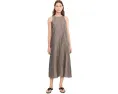 Платье макси из органического льна с блеском Eileen Fisher