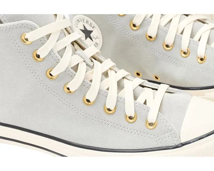 Кроссовки Converse Chuck Taylor All Star Suede High-Top из замши с золотыми люверсами