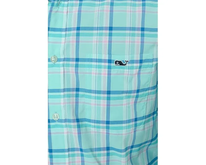 Рубашка Vineyard Vines из ультралегкой ткани в клетку Coconut Key