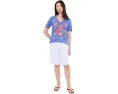 Футболка Raw Hem V Neck с принтом Celiora Johnny Was