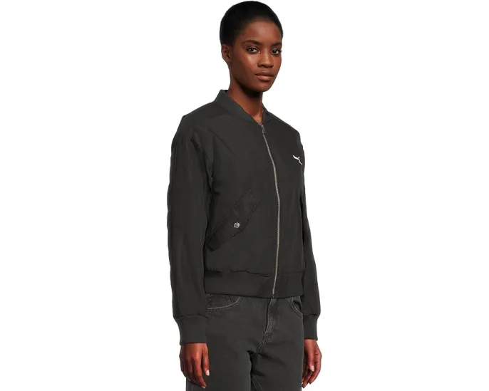 Куртка-бомбер PUMA T7 Satin с ребристыми манжетами