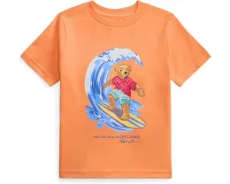 Детская футболка Polo Ralph Lauren с мишкой Поло из хлопкового джерси