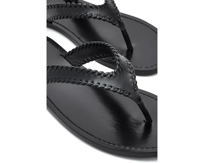 Jessica Leather Sandals от Cinq à Sept кожаные сандалии на плоском ходу