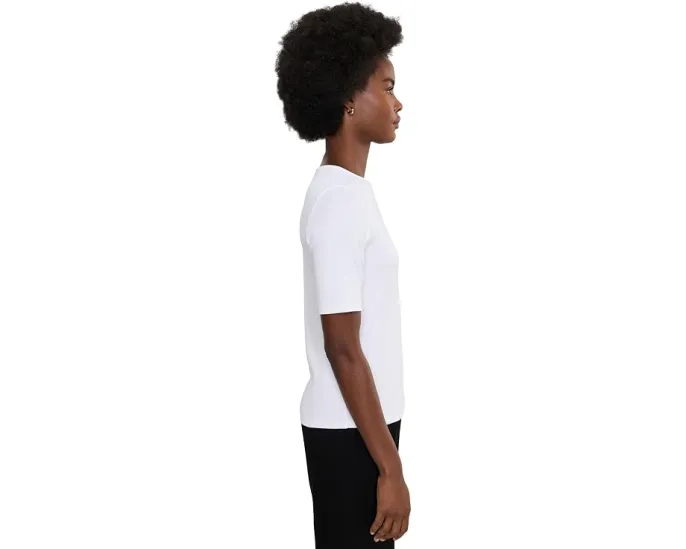Топ с круглым вырезом Organic Cotton Stretch Rib от Eileen Fisher