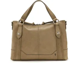Сумка Frye Melissa Medium Satchel кремово-металлического цвета
