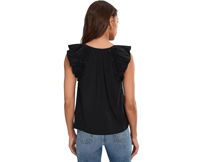 Топ Liverpool Los Angeles с короткими рукавами-фонариками и завязками