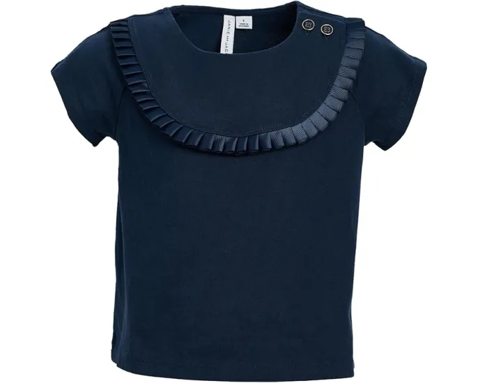 Верх Janie and Jack с плиссированной кокеткой и отделкой лентой