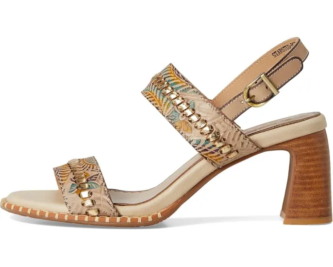 Сандалии L'Artiste by Spring Step Starstud с металлическими акцентами и массивным каблуком