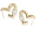 Серьги Emery Heart Hoop в форме сердца с цирконами от Kendra Scott
