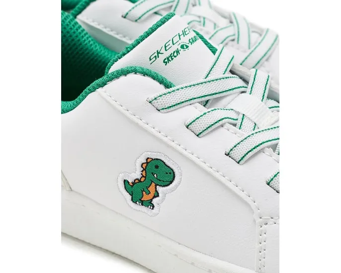 Skechers детские кроссовки Hands Free Slip-Ins Quick Street с динозавром
