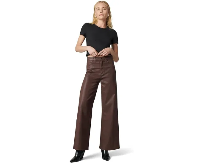 Джинсы Joe's Jeans Petite The Mia Wide Leg Coated с широкой штаниной