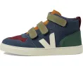 Детские кроссовки VEJA Small V-10 Mid на липучке из кожи