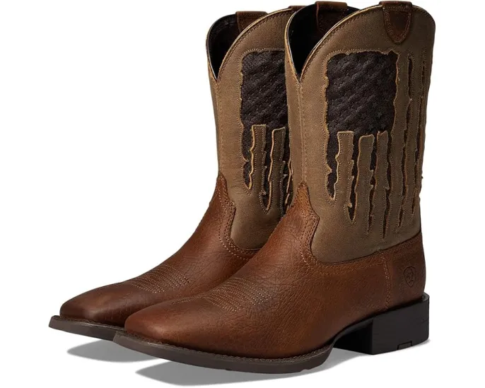 Казаки ковбойские Ariat Sport My Country VentTEK с квадратным мысом