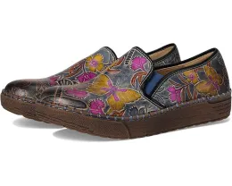 Яркие мокасины Priela с эластичными вставками и круглым носком