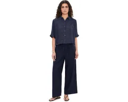 Рубашка Eileen Fisher с классическим воротником из льняной марли