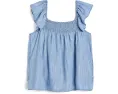 Детский топ Ashe Chambray с квадратным вырезом Vineyard Vines