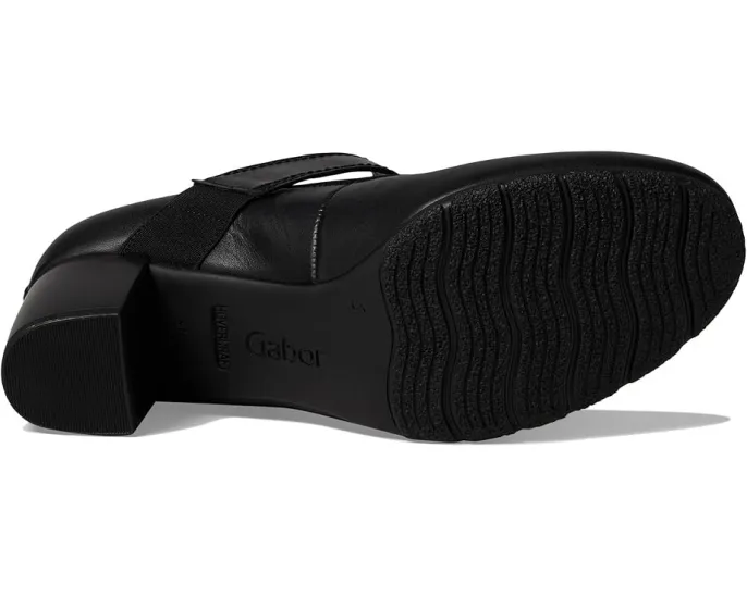 Туфли на каблуке Gabor 51.483 с регулируемой пряжкой из кожи