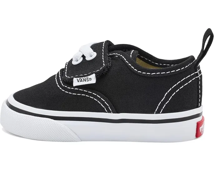 Детские кеды Vans Kids Authentic Elastic V на липучке с эластичными шнурками