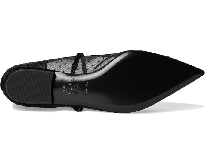 Туфли Mary Jane Double T-Buckle с сетчатым верхом в горошек Tory Burch