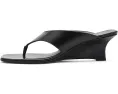 Босоножки Vinnie Wedge Thong 50 на танкетке с открытым квадратным носком из натуральной кожи
