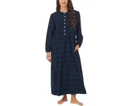 Ночная сорочка Lanz of Salzburg 127 см с защипами и планкой на пуговицах
