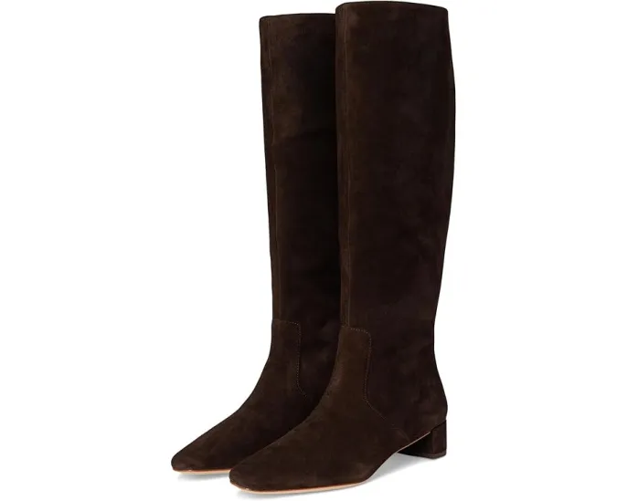 Высокие сапоги Loeffler Randall Indy на низком каблуке с квадратным носком