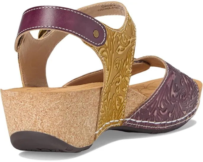 Сандалии L'Artiste by Spring Step Osuna из пробки и кожи с массивным каблуком