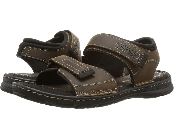 Сандалии Rockport Darwyn Quarter Strap с открытым носком и двумя застежками
